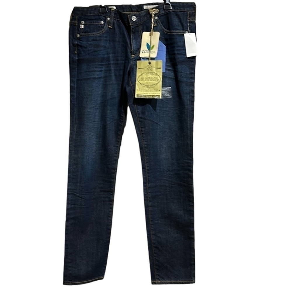 AG Adriano Goldschmied Dark Wash Stilt Cigarette Leg Premium Jeans Size 31 – NWT